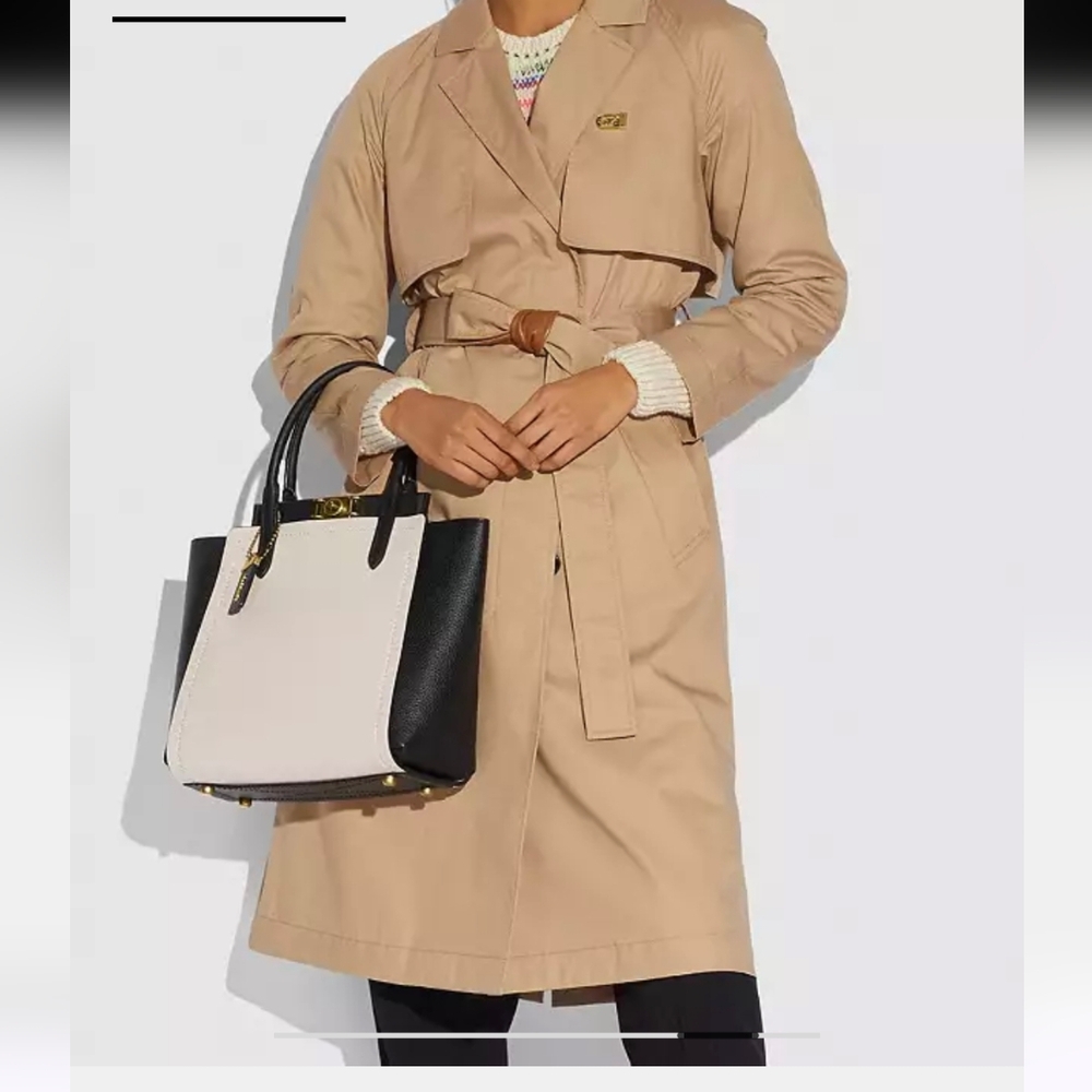 Coach Troupe Tote In Colorblock. - Picture 2 of 6